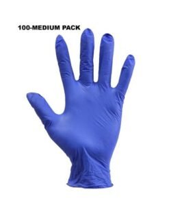 Alternative view of 100-Piece Medical Grade Nitrile Examination Gloves Blue M
