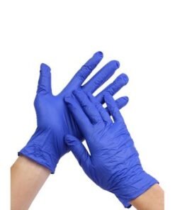 100-Piece Medical Grade Nitrile Examination Gloves Blue M - Image 4