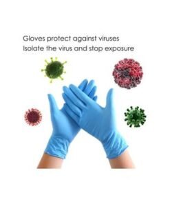 Pack Of 100 Convenient Laboratory Inspection Gloves Blue 22X10X10centimeter - Image 3