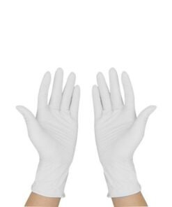 100-Piece Disposable Protective Multifunctional Gloves White 0.5kg