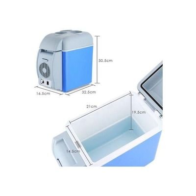 Multi-Function Portable Car Mini Fridge 7.5 L 2724675505933 Blue/White - Image 3