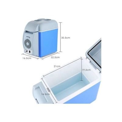 Multi-Function Portable Car Mini Fridge 7.5 L 2724675505728 Blue/White - Image 3
