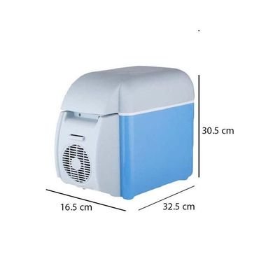 Multi-Function Portable Car Mini Fridge 7.5 L 2724675505872 Blue/White - Image 3
