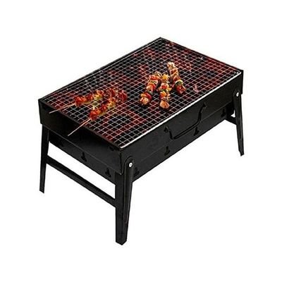 The Portable Alumstel Charcoal Grill For Picnics And Gardens Size 360_105_280 Mm Black 39.6 x 31.4 x 14.2cm - Image 2