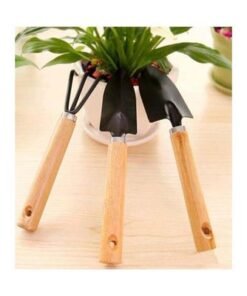 Alternative view of 3-Piece Plant Care Gardening Tool Set Black/Beige