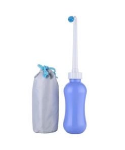 Handheld Bidet Bottle Spray With Storage Bag Blue/Grey 650ml
