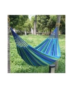 Alternative view of Single Thick Canvas Hammock Blue/Green