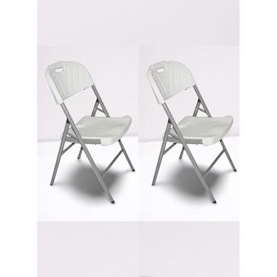 2 Piece Heavy Duty Folding Chair, Camping Chair, Outside Chair - Image 2