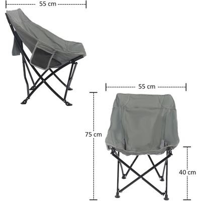 Portable Folding Camping Chair With storage pocket Picnic Chair For Beach Pool Side Fishing Chair BBQ Beach Chair - Image 4
