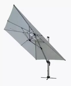 Sunshade Aluminium Garden Umbrella with Rotating Handle Stylish Outdoor Patio Decor and UV-Resistant Canopy
