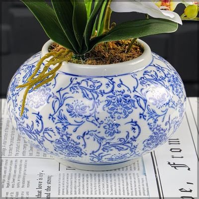 Ceramic Vases for Flower Arrangements and Other Decorations | Modern Ceramic Vases for Home Decor (blue4) - Image 5