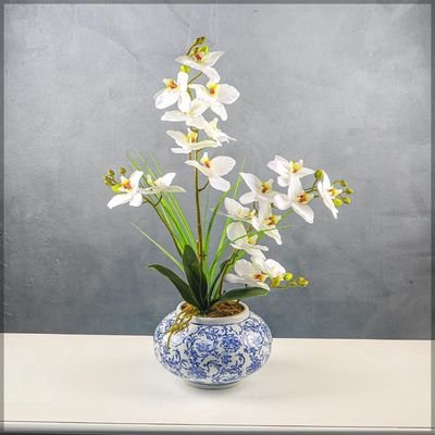 Ceramic Vases for Flower Arrangements and Other Decorations | Modern Ceramic Vases for Home Decor (blue4) - Image 2