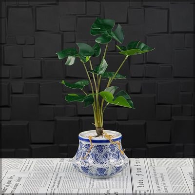 Ceramic Vases for Flower Arrangements and Other Decorations | Modern Ceramic Vases for Home Decor (blue) - Image 3