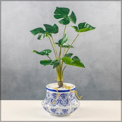 Ceramic Vases for Flower Arrangements and Other Decorations | Modern Ceramic Vases for Home Decor (blue)