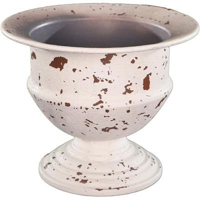 Decorative Table-top Metal Vases for Home Wedding Hotel Decorations | Metal Vases for Flower Arrangements and Decorations (White6) - Image 2