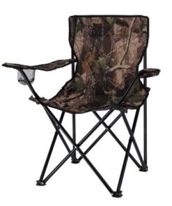 Alternative view of Royalford Camping Chair With Carrying Bag Foldable - Compact Foldable, Heavy Duty Frame | Cup Holder, Storage Pocket | Shoulder Travel Bag, Outdoor, Festival, Beach | 265 lbs Capacity (Military Colour)