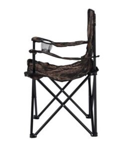 Royalford Camping Chair With Carrying Bag Foldable - Compact Foldable, Heavy Duty Frame | Cup Holder, Storage Pocket | Shoulder Travel Bag, Outdoor, Festival, Beach | 265 lbs Capacity (Military Colour) - Image 4