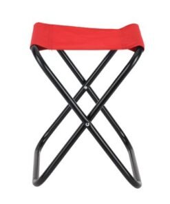 Royalford Foldable Camping Chair- RF12690/ Lightweight, Portable, Folds Flat for Storage/ Strong Metal Frame, Waterproof, Stool, Seat Perfect for Indoor and Outdoor Entertainment, Lawn, Garden, Beach, Picnic, etc./ Blue