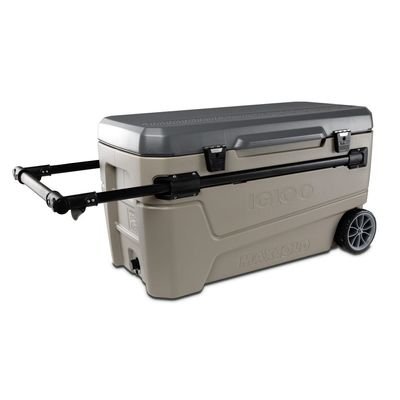 Igloo-Sportsman Sunset Glide 110 Cooler Box - Sandstone / Carbonite