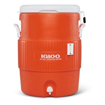 Igloo-10 Gallon Seat Top With Cup Dispenser - Orange - Image 2