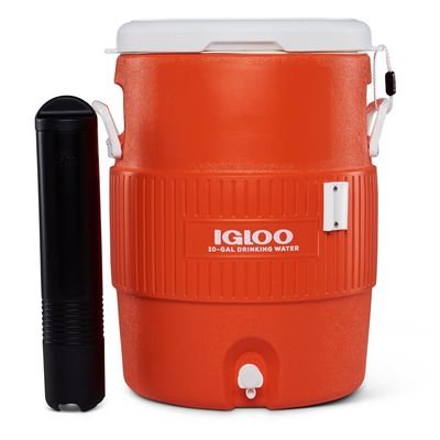 Igloo-10 Gallon Seat Top With Cup Dispenser - Orange - Image 3