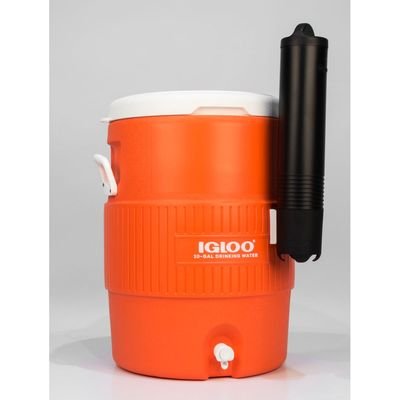 Igloo-10 Gallon Seat Top With Cup Dispenser - Orange - Image 4