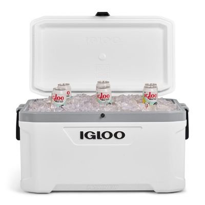 Igloo-Latitude Marine Ultra 70 Cooler Box - White / Moonscape Gray - Image 4