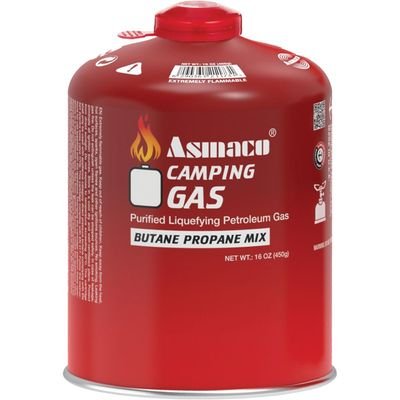 Asmaco Camping Gas Butane Portable Propane Mix - 450G - Set of 01