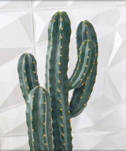 Artificial Cactus Plant, Realistic Green Succulent Fake Plants with Pot, Maintenance-Free, Waterproof & UV Resistant Decorative Faux Plant for Indoor & Outdoor Home, Office, Event Decor (96cm)