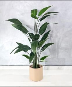 Bird of Paradise Artificial Plants with Pots, Realistic Faux Plants with Flexible Stem & Green Leaves, Maintenance-Free & No Watering Fake Plants for Home, Office, Event, Commercial Use (150cm) - Image 3