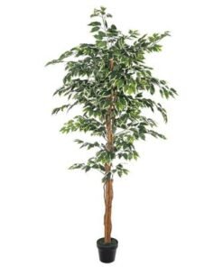 Alternative view of 6.2ft Tall Artificial Ficus Tree, Likelike Faux Plants with Lush Green Leaves, Bendable Stems & Pot, Maintenance-Free, Waterproof & UV Resistant Fake Plants for Home Office Patio & Event Decor