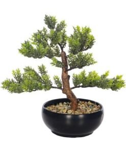 Alternative view of Artificial Bonsai Tree, Lifelike Faux Plants with Green Leaves & Pot, Maintenance-Free, No Watering, Long Lasting Faux Tree, Odorless & Waterproof Fake Plants for Event Home Office Decor (30cm)