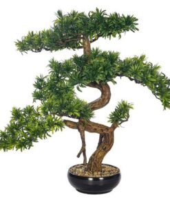 Alternative view of Artificial Bonsai Tree, Lifelike Faux Plants with Green Leaves & Pot, Maintenance-Free, No Watering, Long Lasting Faux Tree, Odorless & Waterproof Fake Plants for Home Office Event Decor (70cm)
