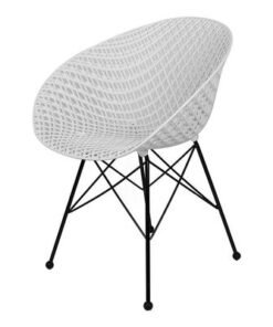 Alternative view of Jeffcoco Furniture industrial stylel Chair Modern Design Dining Chair For Home,Restaurant,Office Desk Reading,Coffee Shop,Indoor Outdoor Chair (White)