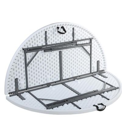 Jeffcoco Furniture Portable Plastic Folding Table Dia 150cm Round for 8-10 Person for Party/Picnic/Garden/Dining/Kitchen/Buffee/Restaurant (1.5m) - Image 3