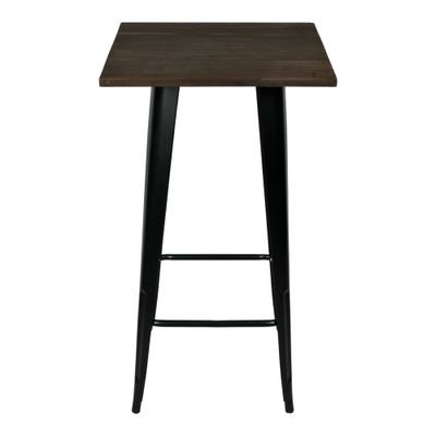 Jeffcoco Furniture Wooden Bar Table Chair,Black Walnut Wood High Table Counter,Home Bar Furniture For Kitchen Dining (Bar Table) - Image 4