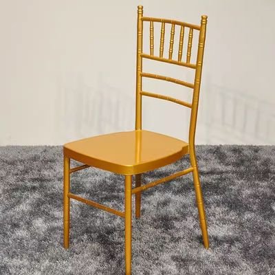 Jeffcoco Furniture Wedding Bamboo Metal Chair For Party Dining Home Furniture Outdoor Balcony Chair (Gold Metal) - Image 2