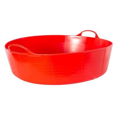 Red Gorilla - Tubs & Recycled Black Tubs - Large Shallow 35L Red
