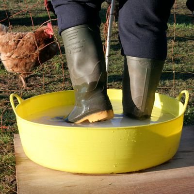 Red Gorilla - Gorilla Tubs & Recycled Black Tubs - Large Shallow 35L -Yellow - Image 2