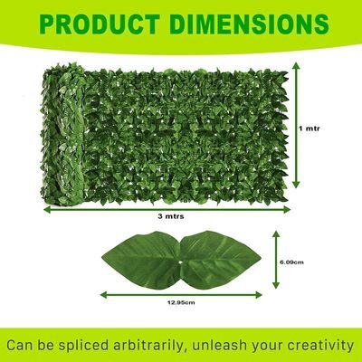 Egardenkart® Artificial Faux Hedge Privacy Fence Wall Screen, Leaf and Vine Decoration for Outdoor Garden Home Decor, (Watermelon) - Image 3