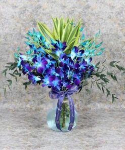 11 Blue Orchid In Vase