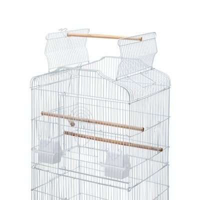 Open Play Top Bird cage with Rolling Stand for Cockatiel Sun Conure Parakeet (White) - Image 4