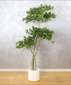 Alternative view of Artificial Olive Tree, 180cm Tall Fake Plant with Realistic Green Leaves & Pot, Waterproof, Odorless, Maintenance-Free & Long-Lasting Flexible Branches Faux Plants for Home Office Event Decor