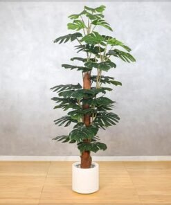 Alternative view of Artificial Monstera Plant, Faux Plant with Flexible Green Leaves, Stems, Simulated Trunk & Pot, Waterproof, Odorless, Maintenance-Free & Long-Lasting Fake Tree for Home Event Decor (180cm)