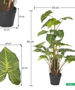 Monstera Faux Plant, Nearly Natural Artificial Plants with Pots & Green Leaves, Waterproof, Fade-Resistant Fake Plants, Pet-Friendly & Maintenance-Free Fake Tree for Home Event Decor (DG) - Image 4