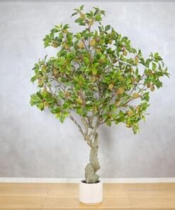 Alternative view of 200cm Artificial Kiwi Tree, Fake Plant with Flexible Stems, Green Leaves & Durable Pot, Maintenance-Free & Long-Lasting Fake Tree, Waterproof, Odorless Fake Plant for Home Office Event Decor