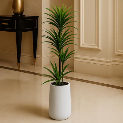 Artificial Dracaena Reflexa Plant 190cm Premium Tall Indoor Floor Plant for Home & Office Decor Realistic Green Leaves (Without Pot) - Image 2