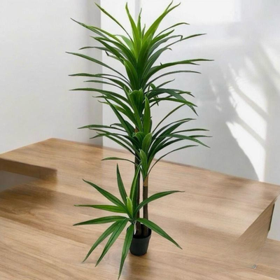 Artificial Dracaena Reflexa Plant 190cm Premium Tall Indoor Floor Plant for Home & Office Decor Realistic Green Leaves (Without Pot) - Image 3