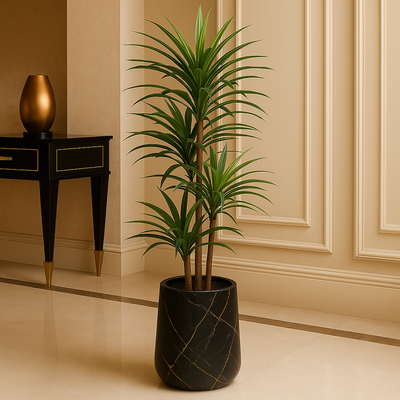 Artificial Dracaena Reflexa Plant 220cm Premium Tall Indoor Floor Plant for Home & Office Decor _ Realistic Green Leaves (Without Pot) - Image 2