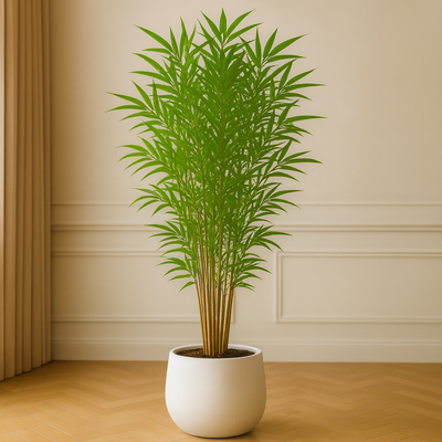 Luxury 210cm Artificial Bamboo Tree Tall Indoor Decorative Plant for Home & Office (Without Pot) - Image 2